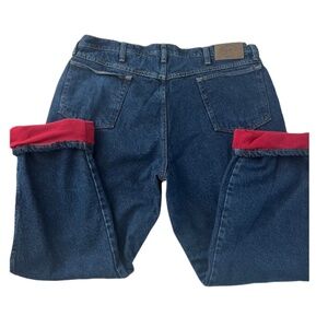 Cabela's Lined Men's Jeans 40 W X 30 L - Relaxed Fit Medium Wash